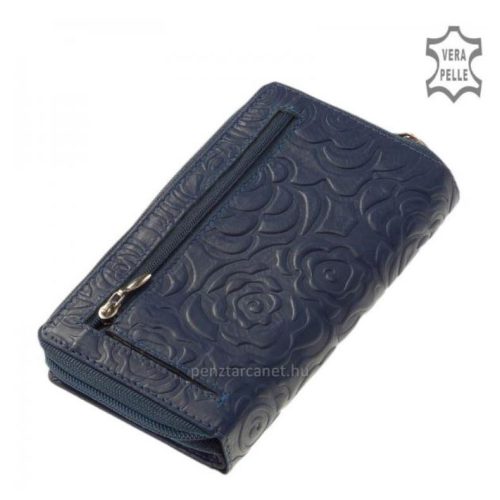 Pénztárca Sylvia Belmonte RO-14 Kék rózsás bőr