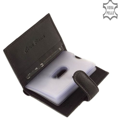 Kártyatartó CORVO BIANCO SFC808/T Fekete bőr férfi