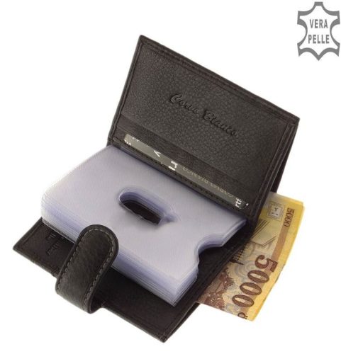 Kártyatartó CORVO BIANCO SFC808/T Fekete bőr férfi