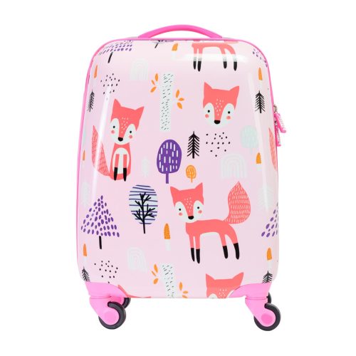 Bőrönd BONTOUR Rózsaszín rókás gyerek szett