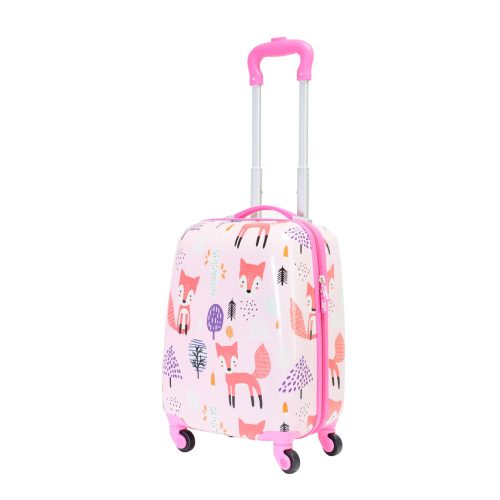 Bőrönd BONTOUR Rózsaszín rókás gyerek szett