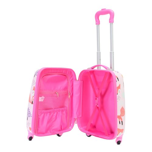 Bőrönd BONTOUR Rózsaszín rókás gyerek szett