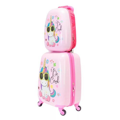 Bontour unikornis műanyag gyerek bőrönd szett