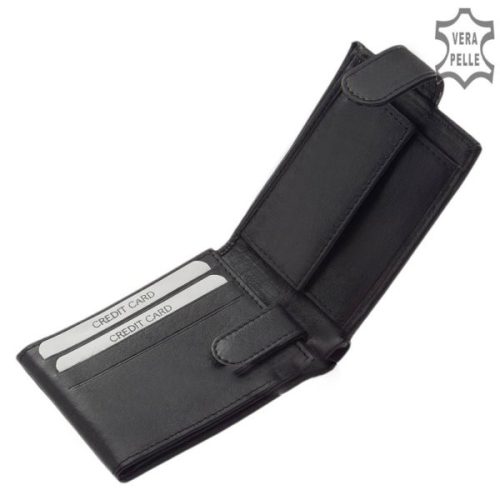 La Scala DBO-80 fekete bőr férfi pénztárca 