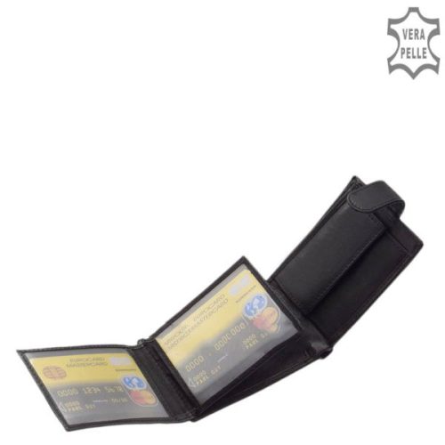 La Scala DBO-80 fekete bőr férfi pénztárca 