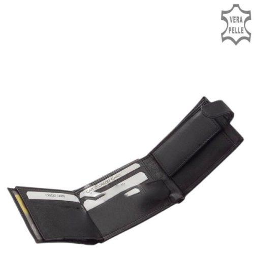 La Scala DBO-80 fekete bőr férfi pénztárca 