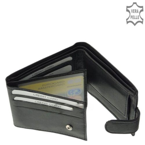 La Scala DBO-80 fekete bőr férfi pénztárca 