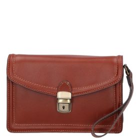 Olasz bőr világos barna autóstáska