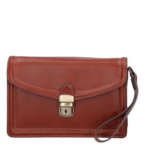 Olasz bőr világos barna autóstáska