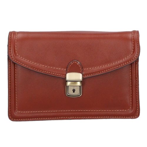 Olasz bőr világos barna autóstáska