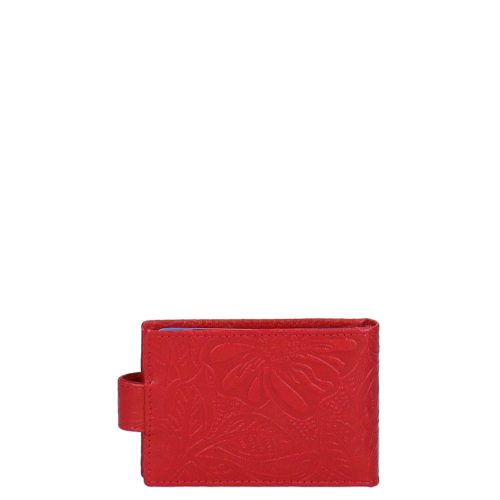 Kártyatartó 128 Piros virágos