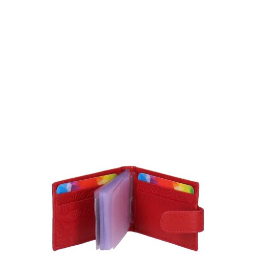 Kártyatartó 128 Piros virágos