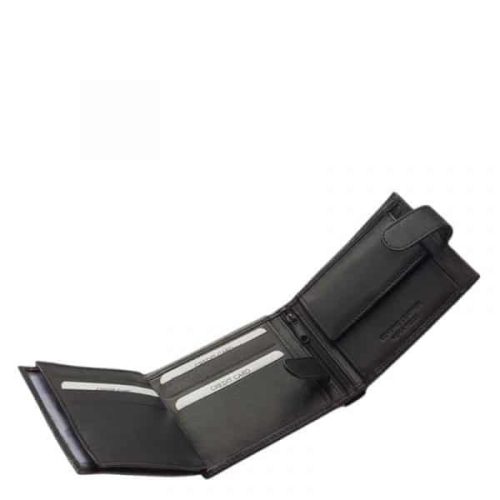 Pénztárca La Scala DBO-1021/T Fekete bőr férfi