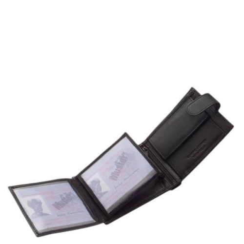 Pénztárca La Scala DBO-1021/T Fekete bőr férfi