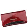 Gregorio GP114 piros fekete lakk bőr pénztárca