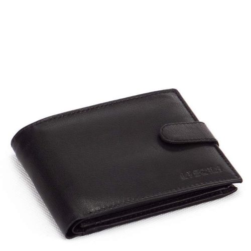 La Scala DG-87 fekete bőr pénztárca