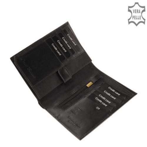 Corvo Bianco CCS826 fekete bőr férfi pénztárca