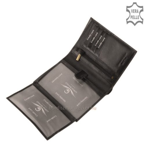 Corvo Bianco CCS826 fekete bőr férfi pénztárca