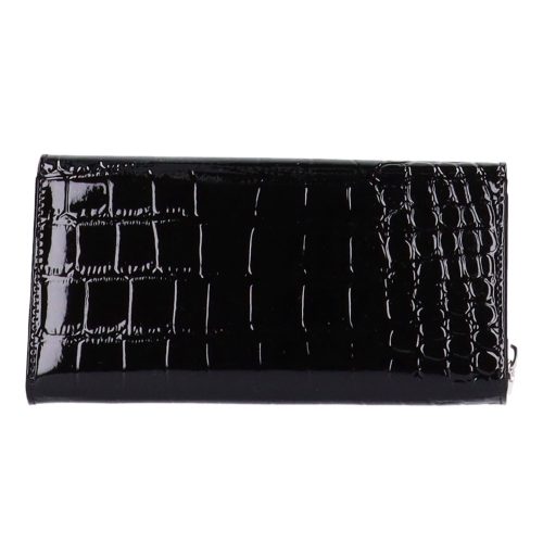 Pénztárca Gregorio BC 106 Fekete lakk bőr