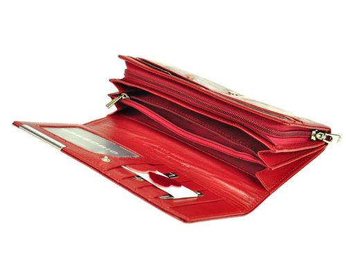 Gregorio BC-106 szürke lakk bőr női pénztárca