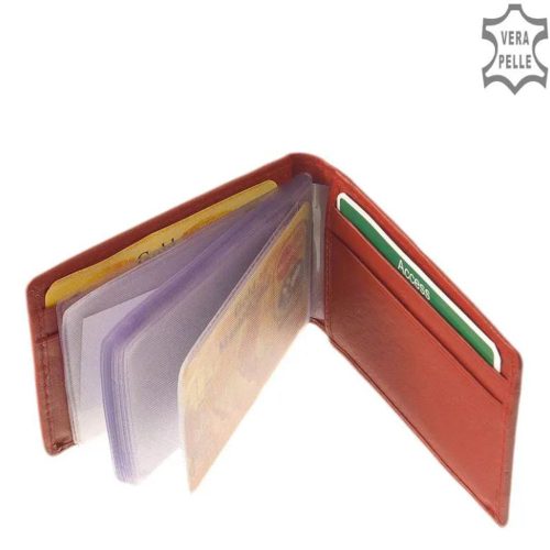 Kártyatartó La Scala AD30809 Piros bőr