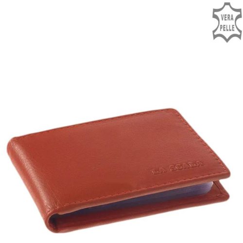 Kártyatartó La Scala AD30809 Piros bőr