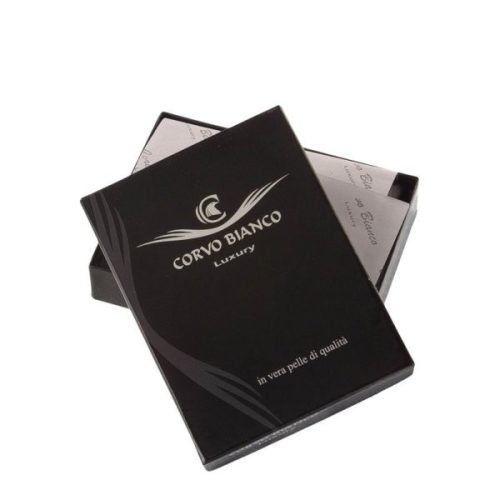 Corvo Bianco CBS808/T piros bőr exkluzív kártyatartó és pénztárca