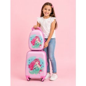 Bontour hableány műanyag gyerek bőrönd szett