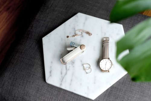 Kulcstartó Orbitkey KEY ORGANISER 2.0 Bk/Rose Gold-Blush bőr