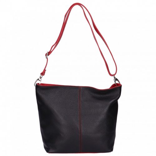 Táska OLASZ BŐR 003 Fekete-Piros