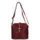 Táska OLASZ BŐR 0600 Bordó virág kicsi női