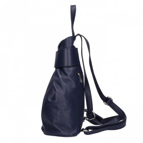 Hátitáska OLASZ BŐR elöl átcsatolós Kék