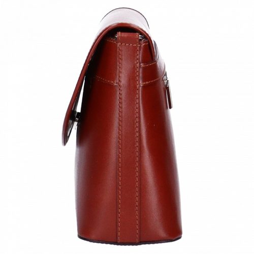 Táska OLASZ BŐR áthajtós Világos Barna