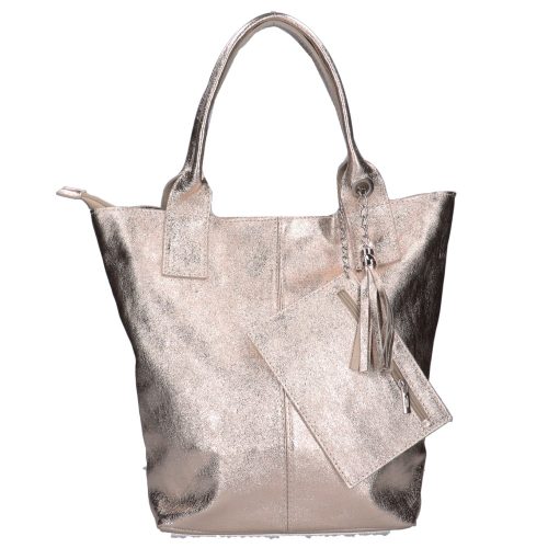 Táska OLASZ BŐR 5230 Bronz shopper