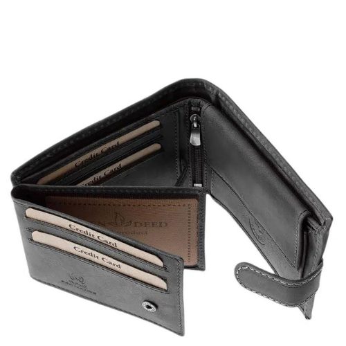 Pénztárca  GREEN DEED KAMR1021/T Fekete bőr kamionos
