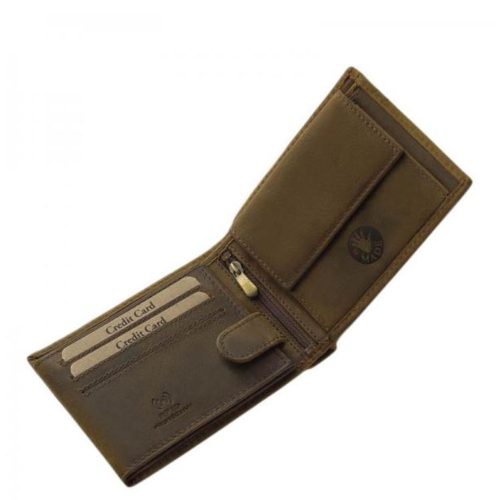 Pénztárca APR1021 Barna bőr ponty