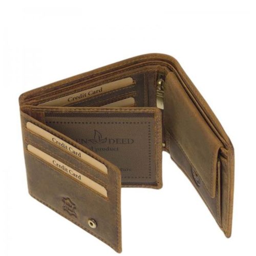 Pénztárca APR1021 Barna bőr ponty