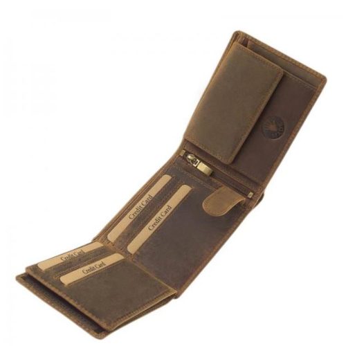 Pénztárca APR1021 Barna bőr ponty