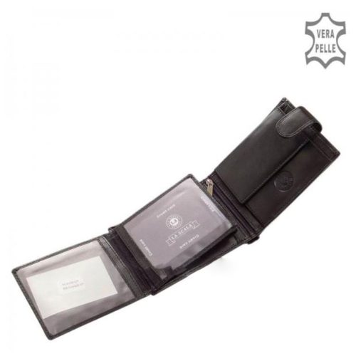 Pénztárca LA SCALA ACA1021/T Fekete bőr férfi