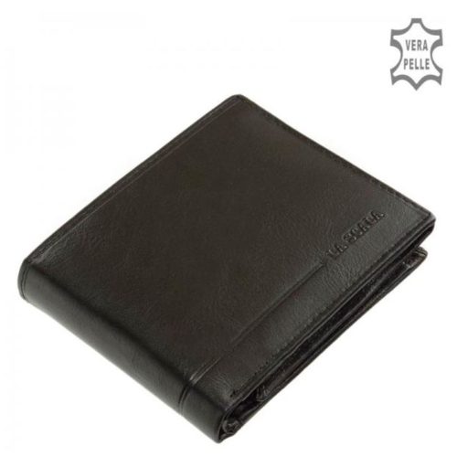 Pénztárca LA SCALA ACA1021/T Fekete bőr férfi