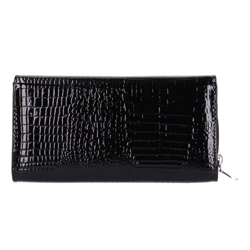 Jennifer Jones 5288-2 fekete lakk bőr női pénztárca