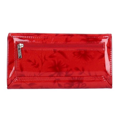 Pénztárca Patricia FL-102 Piros lakk bőr 