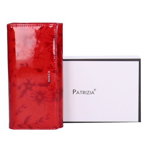 Pénztárca Patricia FL-102 Piros lakk bőr 