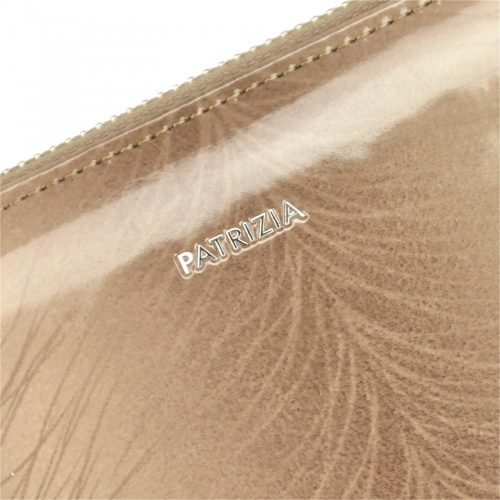 Patrizia FF-119 taupe lakk bőr női pénztárca