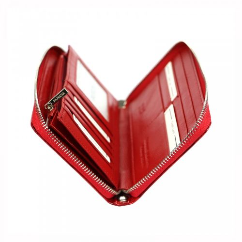 Patrizia FL-119 piros lakk bőr női pénztárca