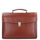 Aktatáska 1724 Bőr 2 rekeszes világos barna kicsi