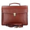 Aktatáska 1724 Bőr 2 rekeszes világos barna kicsi