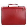 Aktatáska 1724 Bőr 2 rekeszes Piros kicsi