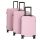 Bőrönd ENRICO BENETTI 39040 Louisville Szett Pink 4 kerekű