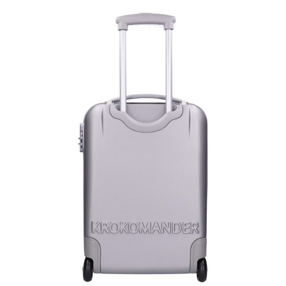 Kabinbőrönd Kroko Mander kr-1002-1S ezüst
